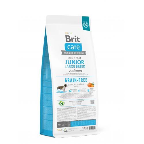 Сухий корм Brit Care Dog Grain-free Junior Large Breed для молодих собак великих порід, беззерновий з лососем, 12 кг 1111173382 фото