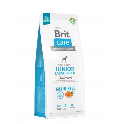 Сухий корм Brit Care Dog Grain-free Junior Large Breed для молодих собак великих порід, беззерновий з лососем, 12 кг 1111173382 фото