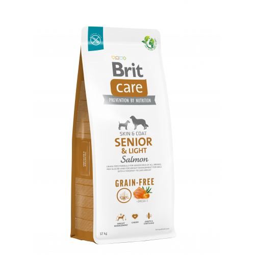 Сухий корм Brit Care Dog Grain-free Senior & Light для старіючих собак, беззерновий з лососем, 12 кг 1111173387 фото