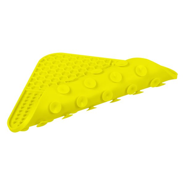 Килимок для злизування WAUDOG Silicone, 190х190х10 мм, жовтий 61894 фото