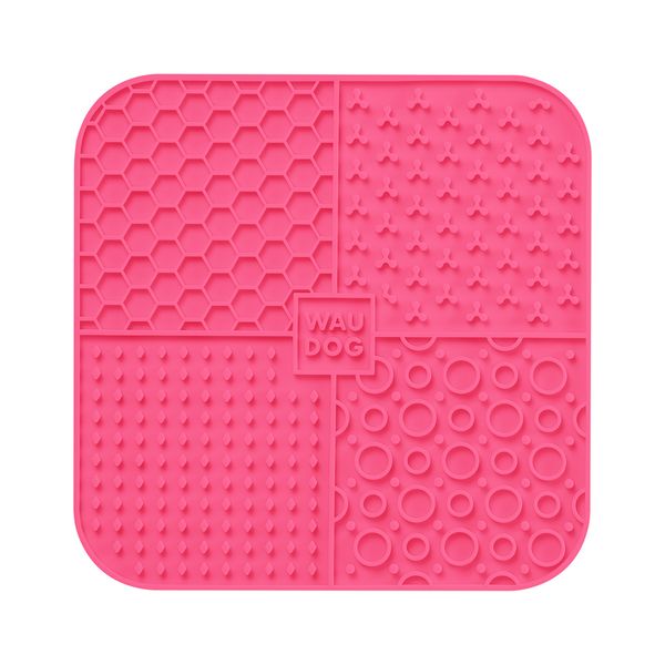 Килимок для злизування WAUDOG Silicone, 190х190х10 мм, рожевий 61895 фото