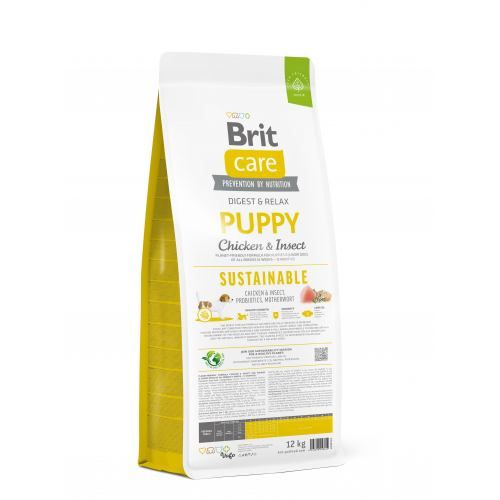 Сухий корм Brit Care Dog Sustainable Puppy для цуценят, з куркою та комахами, 12 кг 1111173607 фото