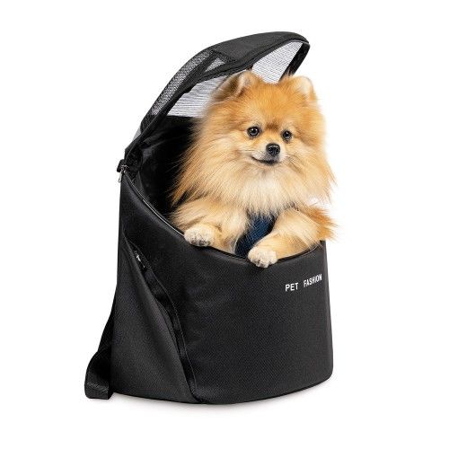 Сумка-переноска Pet Fashion Quadra для собак чорна 38х32х26 см 1111176062 фото