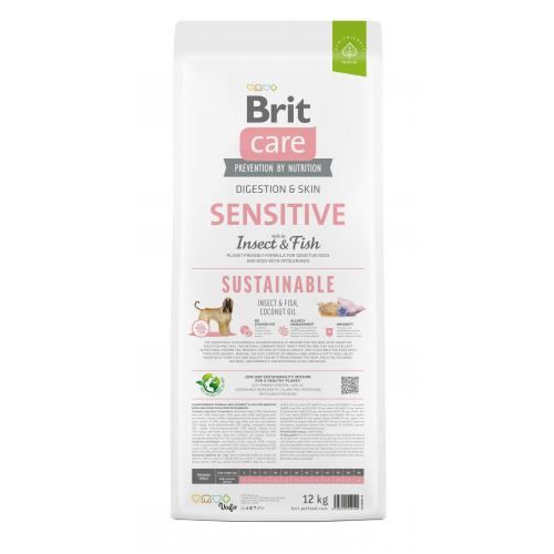 Сухий корм Brit Care Dog Sustainable Sensitive для собак з чутливим травленням, з рибою та комахами, 12 кг 1111174833 фото