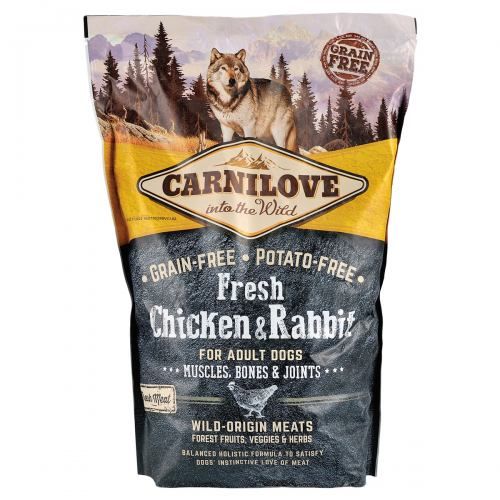 Сухий корм Carnilove Fresh Chicken & Rabbit для дорослих собак всіх порід, курка та кролик, 1,5 кг 1111153661 фото