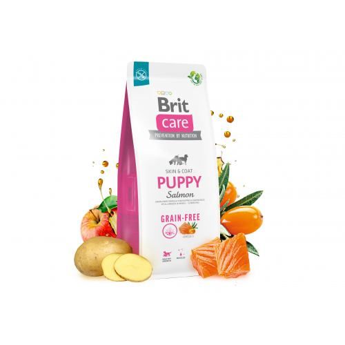 Сухий корм Brit Care Dog Grain-free Puppy для цуценят, беззерновий з лососем, 12 кг 1111173376 фото