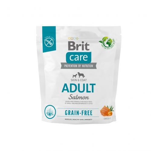 Сухий корм Brit Care Dog Grain-free Adult для собак малих і середніх порід, беззерновий з лососем, 1 кг 1111173377 фото