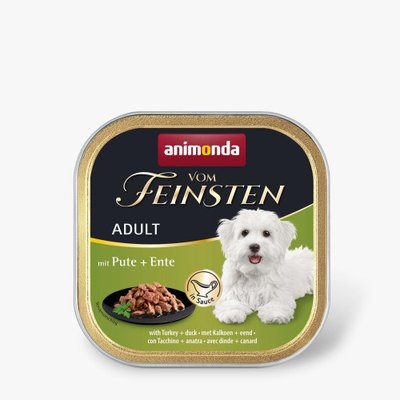 Корм вологий для собак Animonda Vom Feinsten delicious sauce Adult with Turkey + duck з індичкою і качкою, 150 г 1111183466 фото