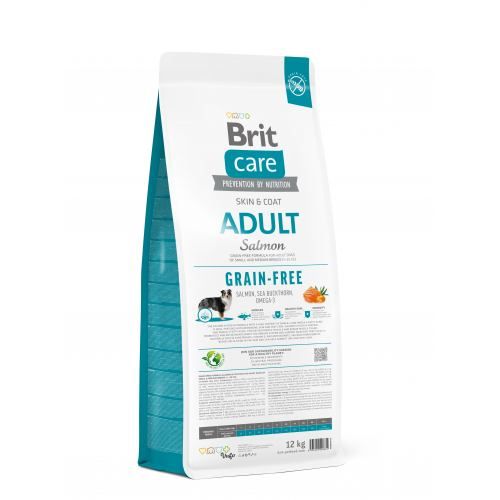 Сухий корм Brit Care Dog Grain-free Adult для собак малих і середніх порід, беззерновий з лососем, 12 кг 1111173379 фото